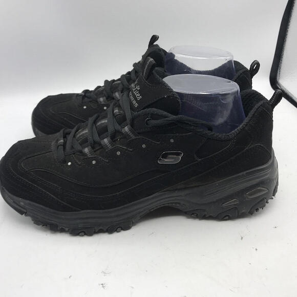 Skechers D'Lites Memory Foam Wide Fit Black Athletic Shoes Women’s Size 9.5 - Picture 3 of 10